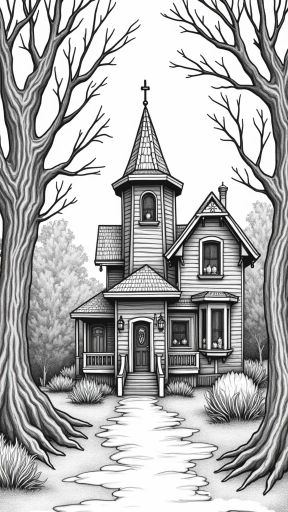 scary printable coloring pages